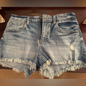 Kut from the same cloth denim frayed shorts